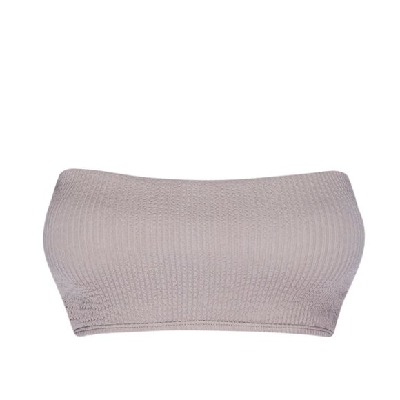 MONDAY SWIMWEAR Oat Crinkle Set x Bora Bora Bandeau Top + Byron Bottom (NWOT) - Picture 7 of 13